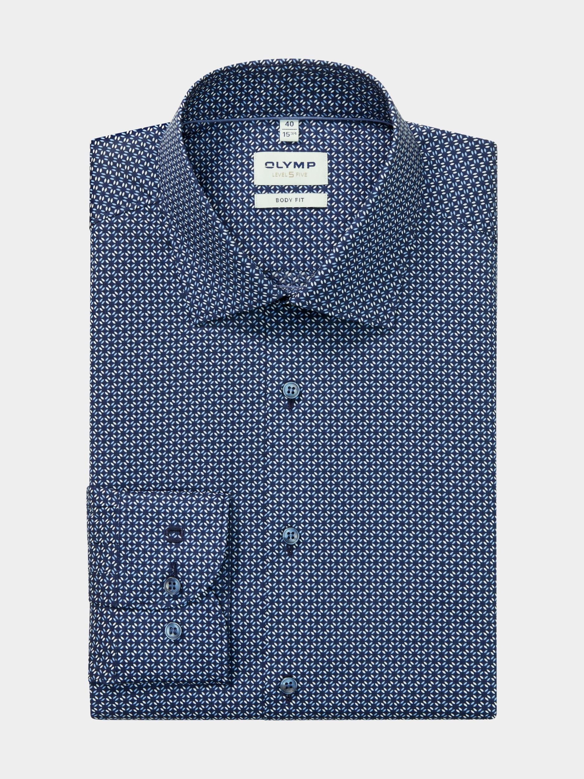 Olymp Overhemd extra lange mouw Blauw Level Five 205089/18