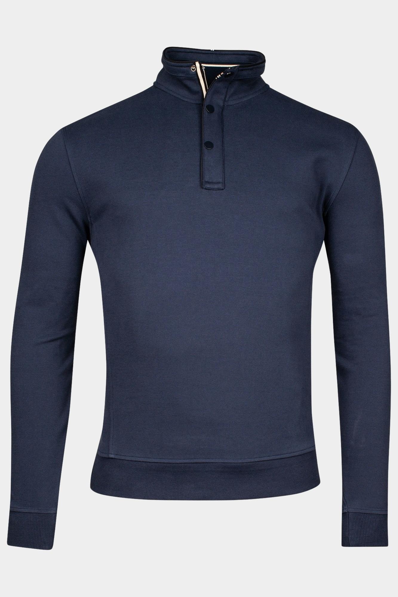 Baileys Half Zip Blauw Sweatshirt 1/2 zip /Buttons F 513193/69