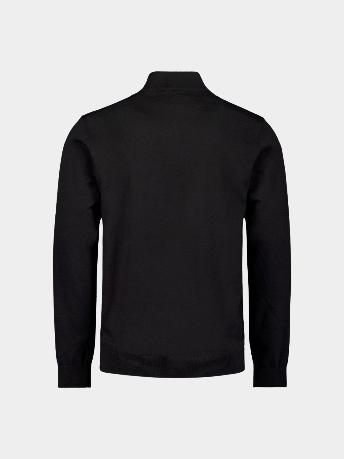 No Excess Half Zip Zwart Pullover Half Zip 2 Coloured N2185/020