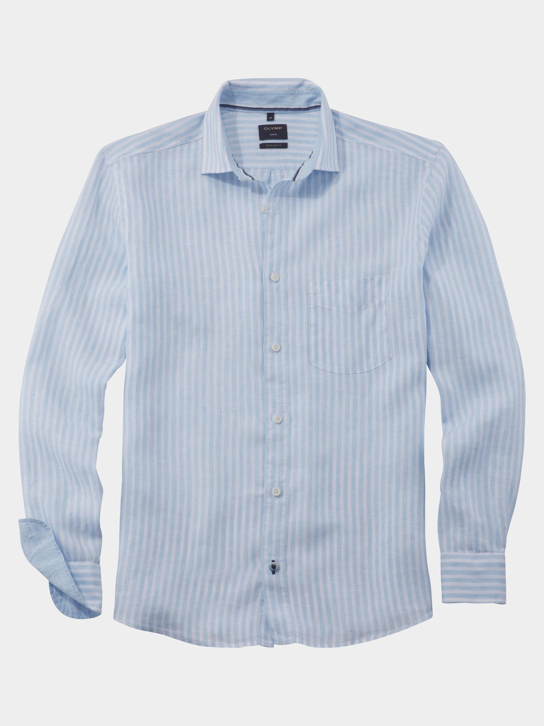 Olymp Casual hemd lange mouw Blauw Casual 407874/10