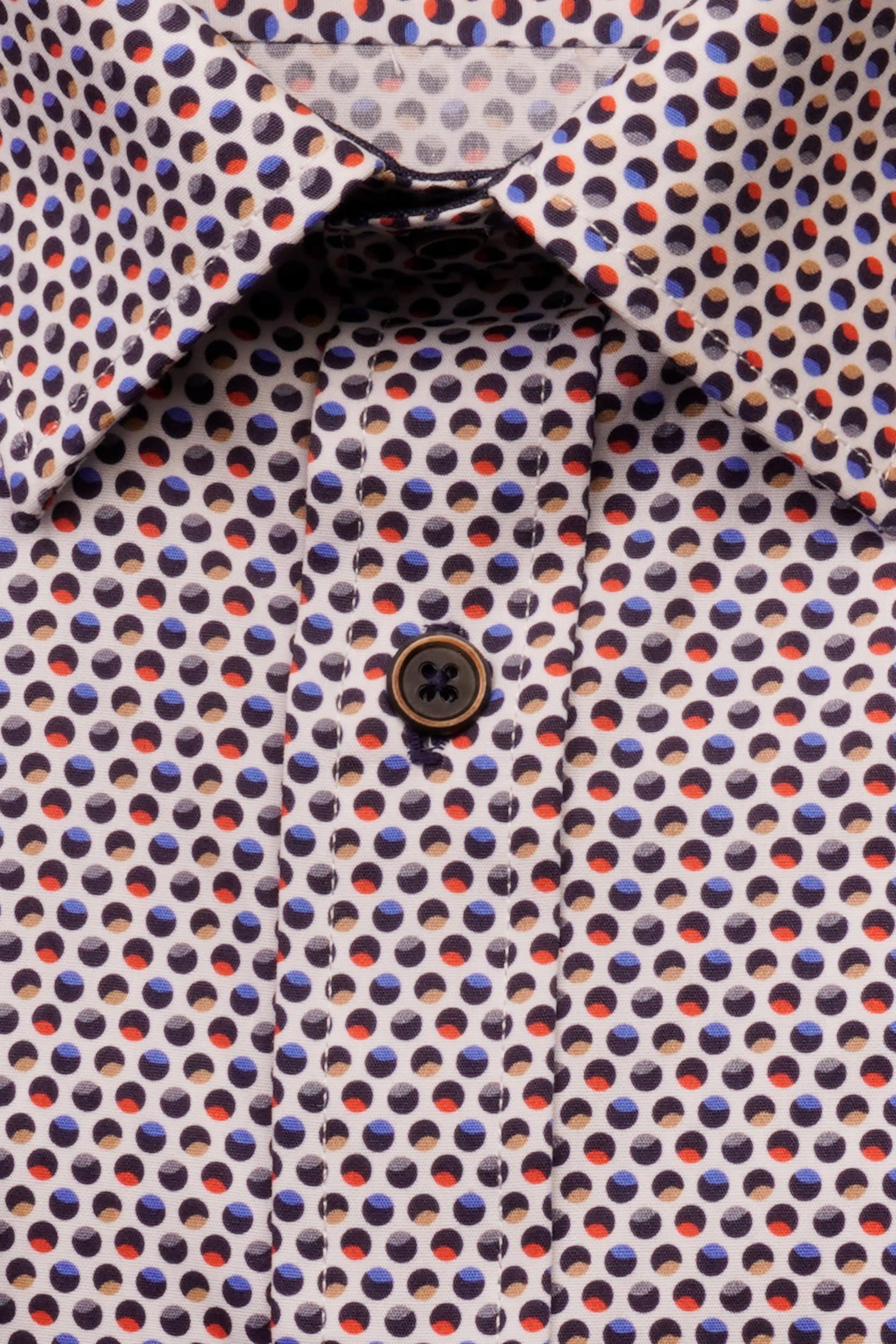Bos Bright Blue Casual hemd lange mouw Multi Roar Casual Printed Shirt 23113RO20BO/500 multicolor