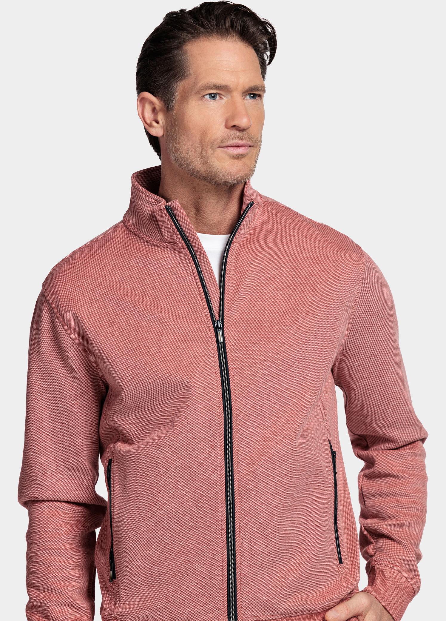 Baileys sweatvest heren Oranje Sweat Cardigan Zip  2-tone 612246/34