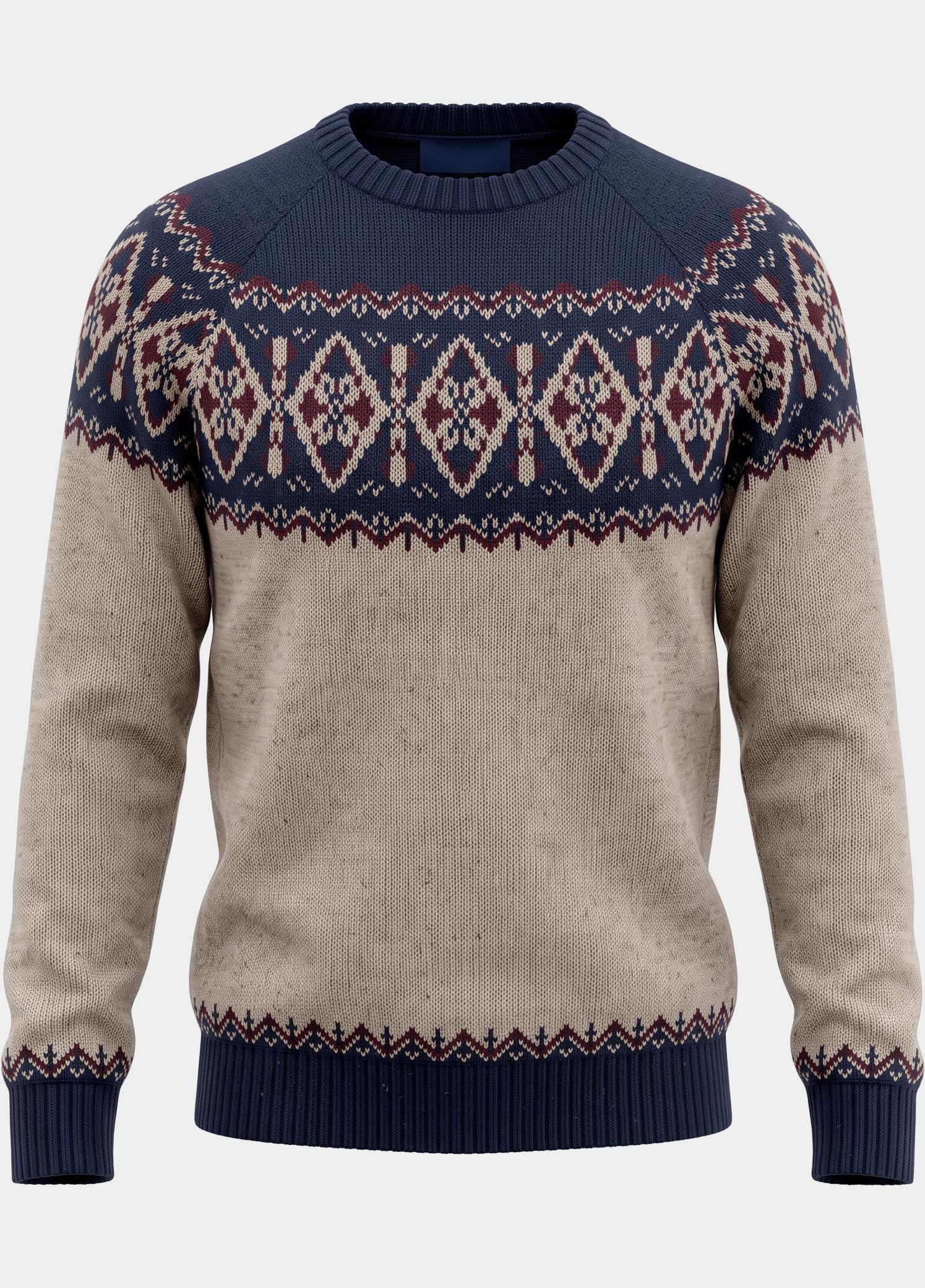 Barbour Pullover heren Blauw Tisbury MKN1750/NY91