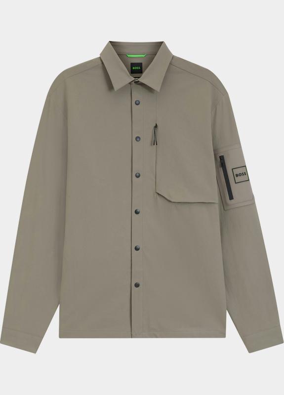 BOSS Green Casual hemd lange mouw Groen ST_Globe Hexa L 10261704 01 50559582/334
