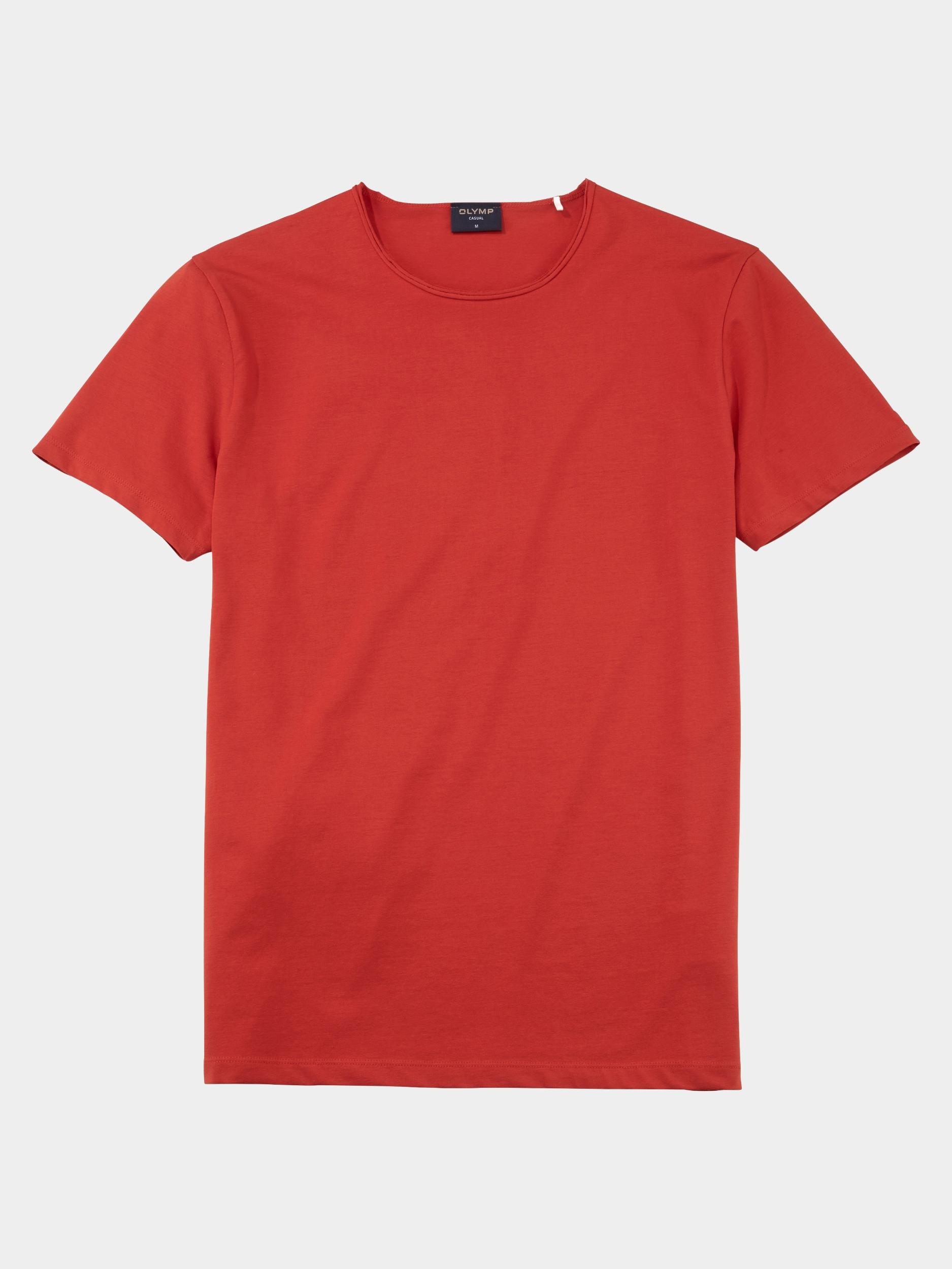 Olymp T-shirt korte mouw Rood T-Shirt CO/EL 560172/34