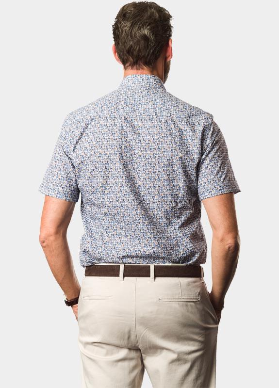 Ledub Business hemd korte mouw Blauw  0143296/140-645-000