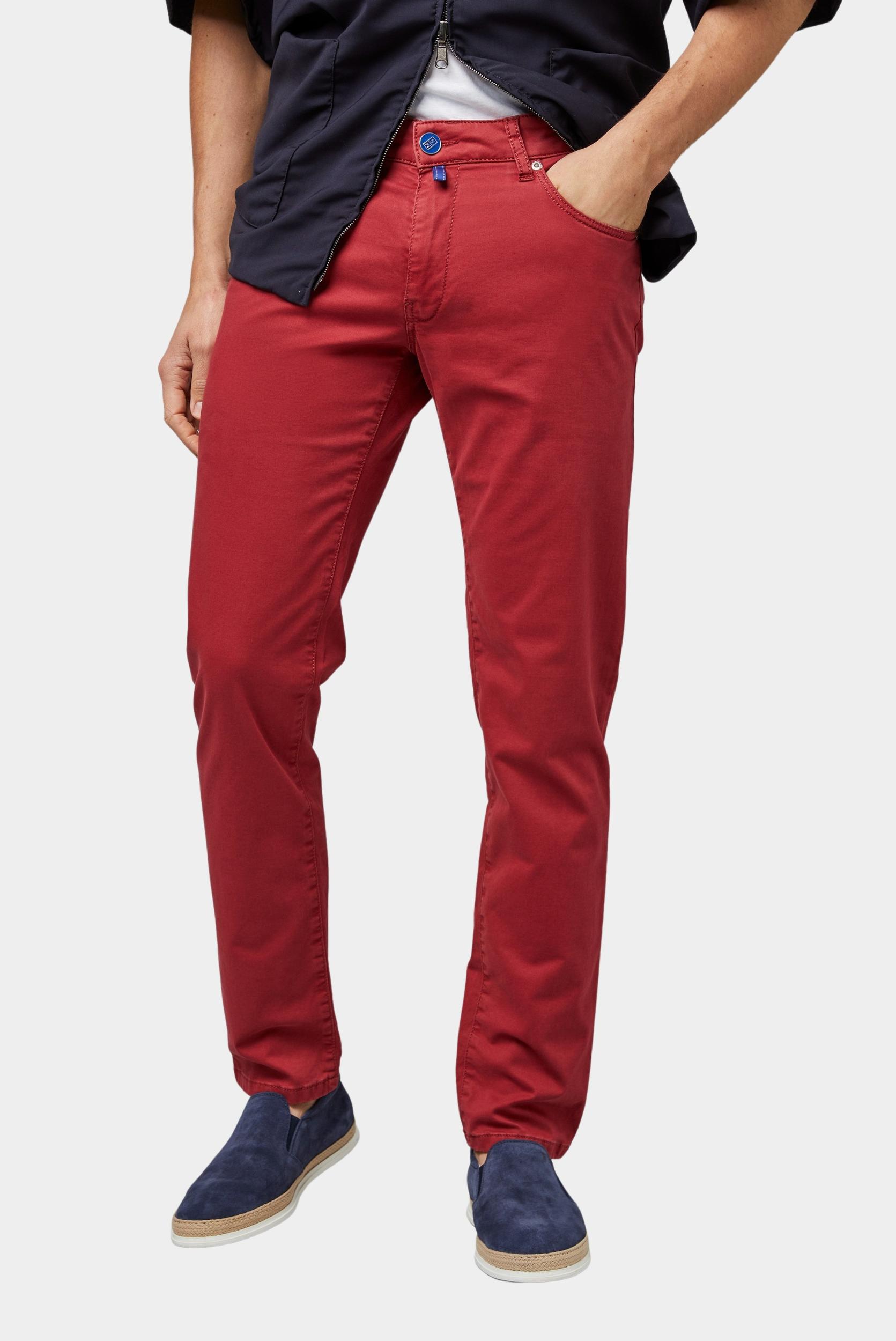 Meyer Katoenen Broek Rood SLIM Art.9-6172 3619617200/55