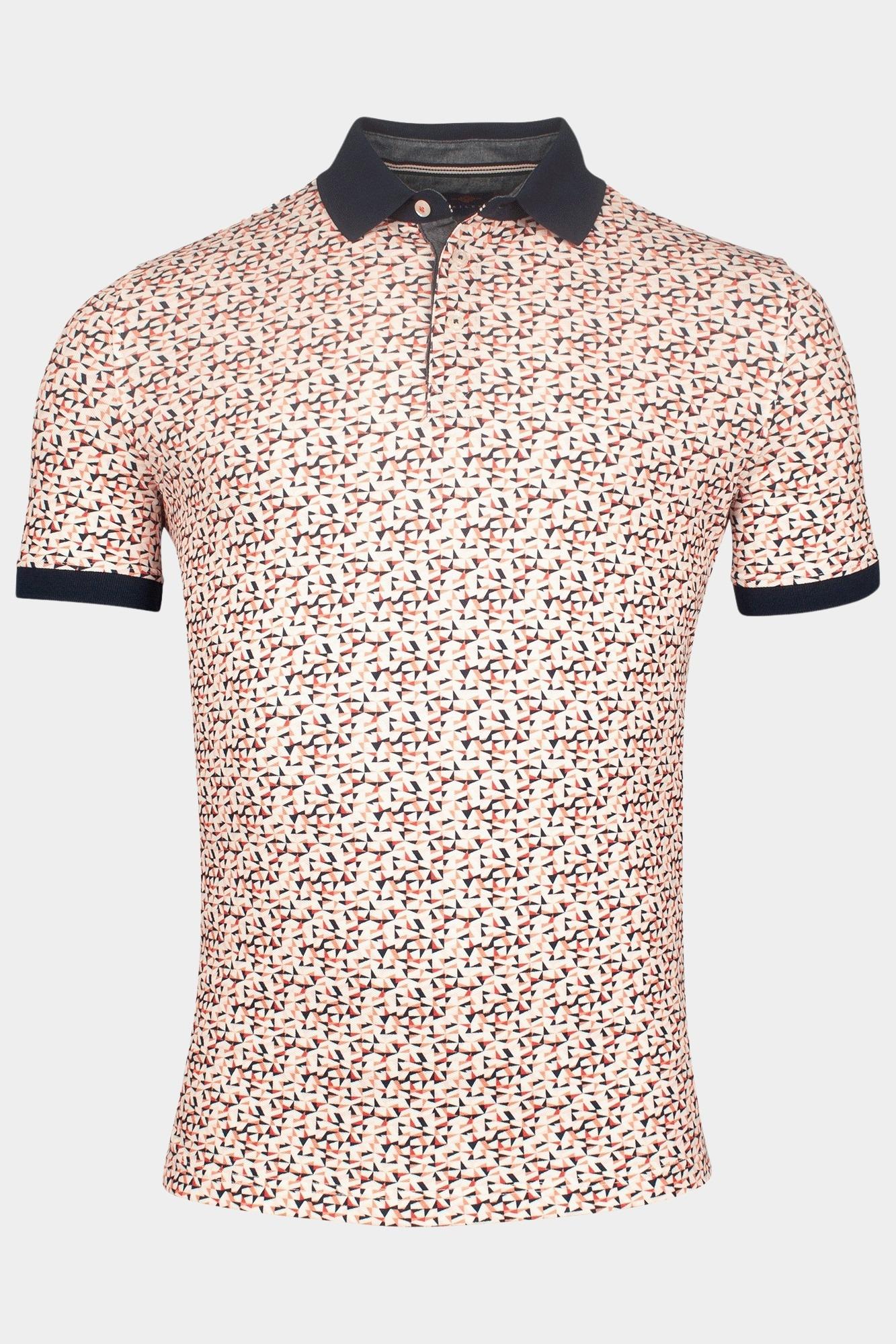 Baileys Polo korte mouw Rood Poloshirt Pique with all over 515230/32