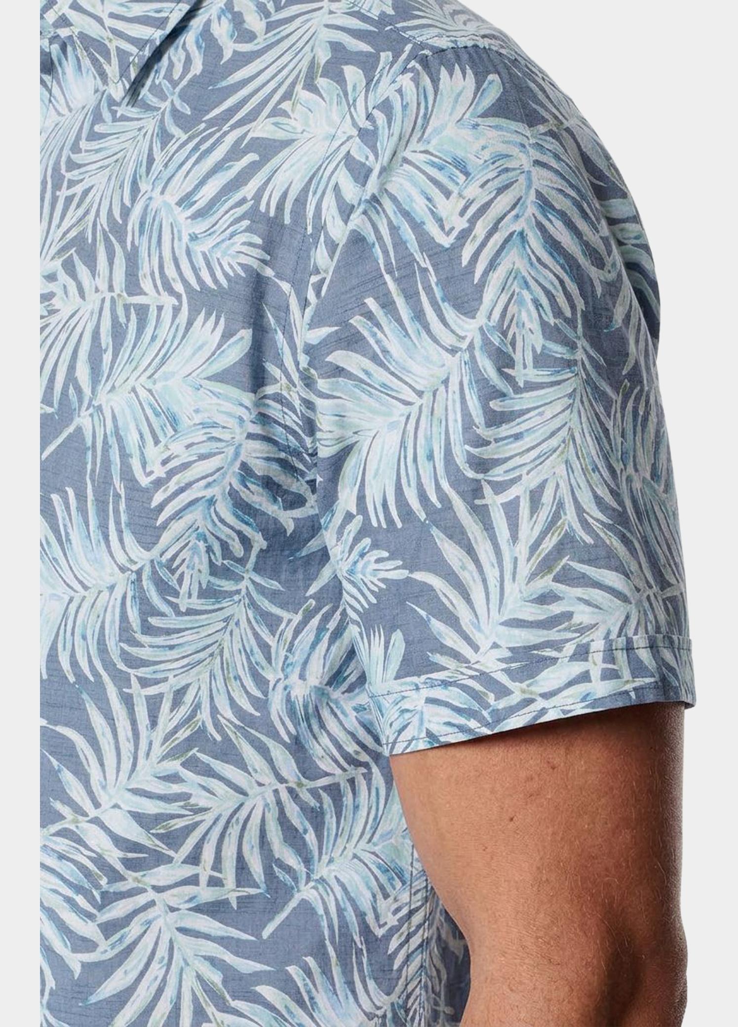 Casamoda overhemd korte mouw heren Blauw Kent Casual Fit 1/2 Arm 954456700/150