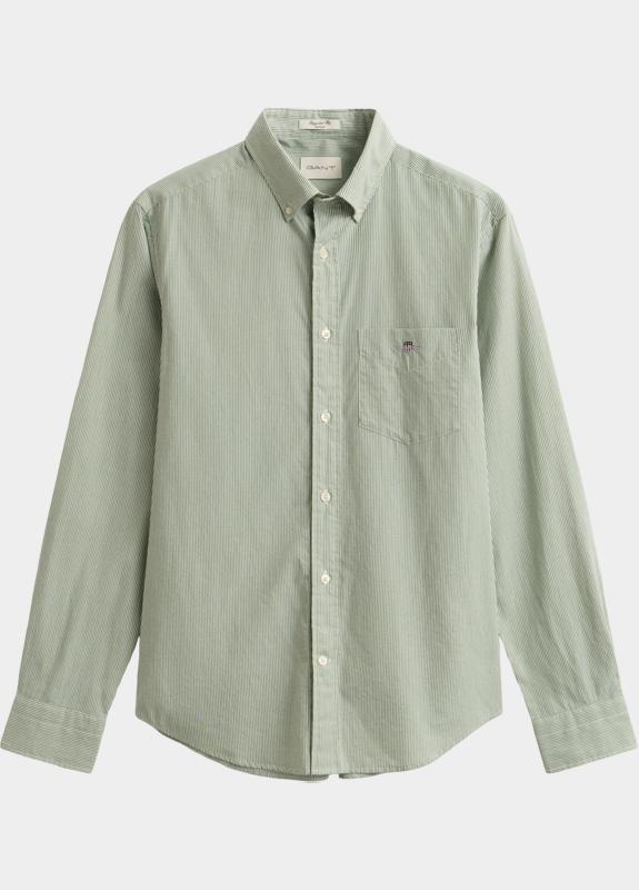 Gant Overhemd heren Groen Klassiek poplin overoverhemd 3000140/354