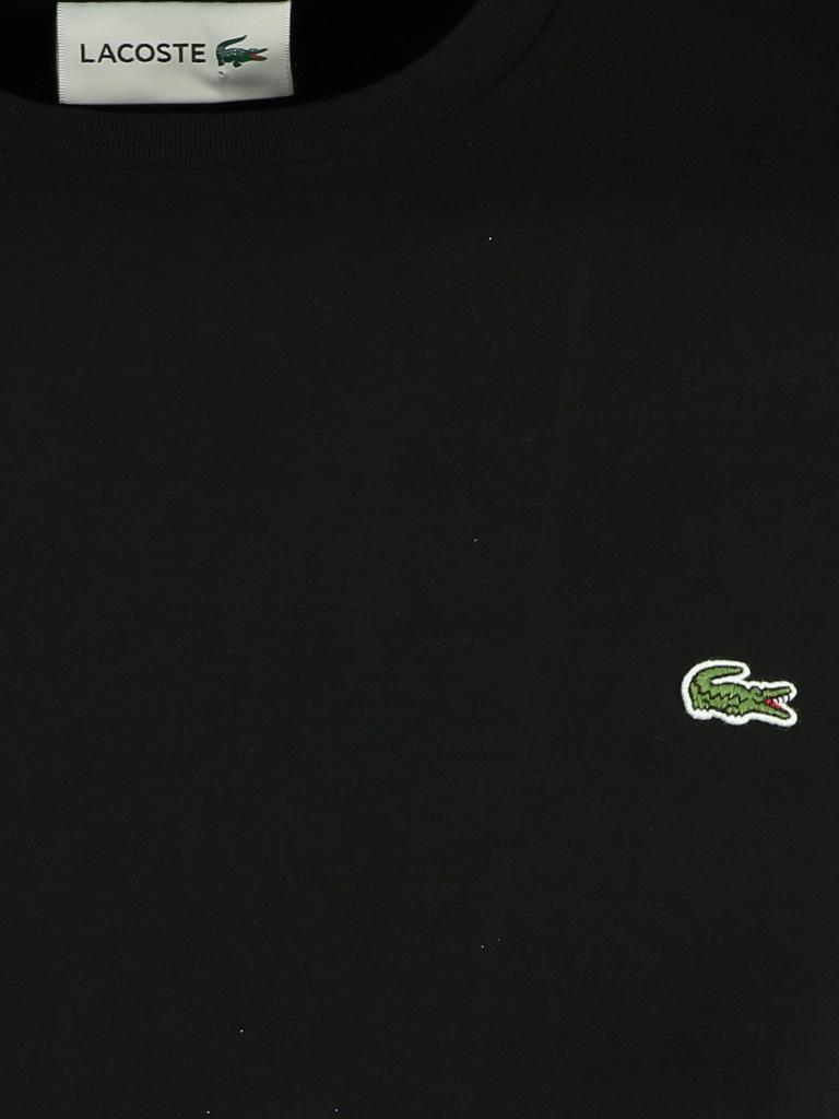 Lacoste T-shirt korte mouw Zwart t-shirt zwart ronde hals TH6709/031