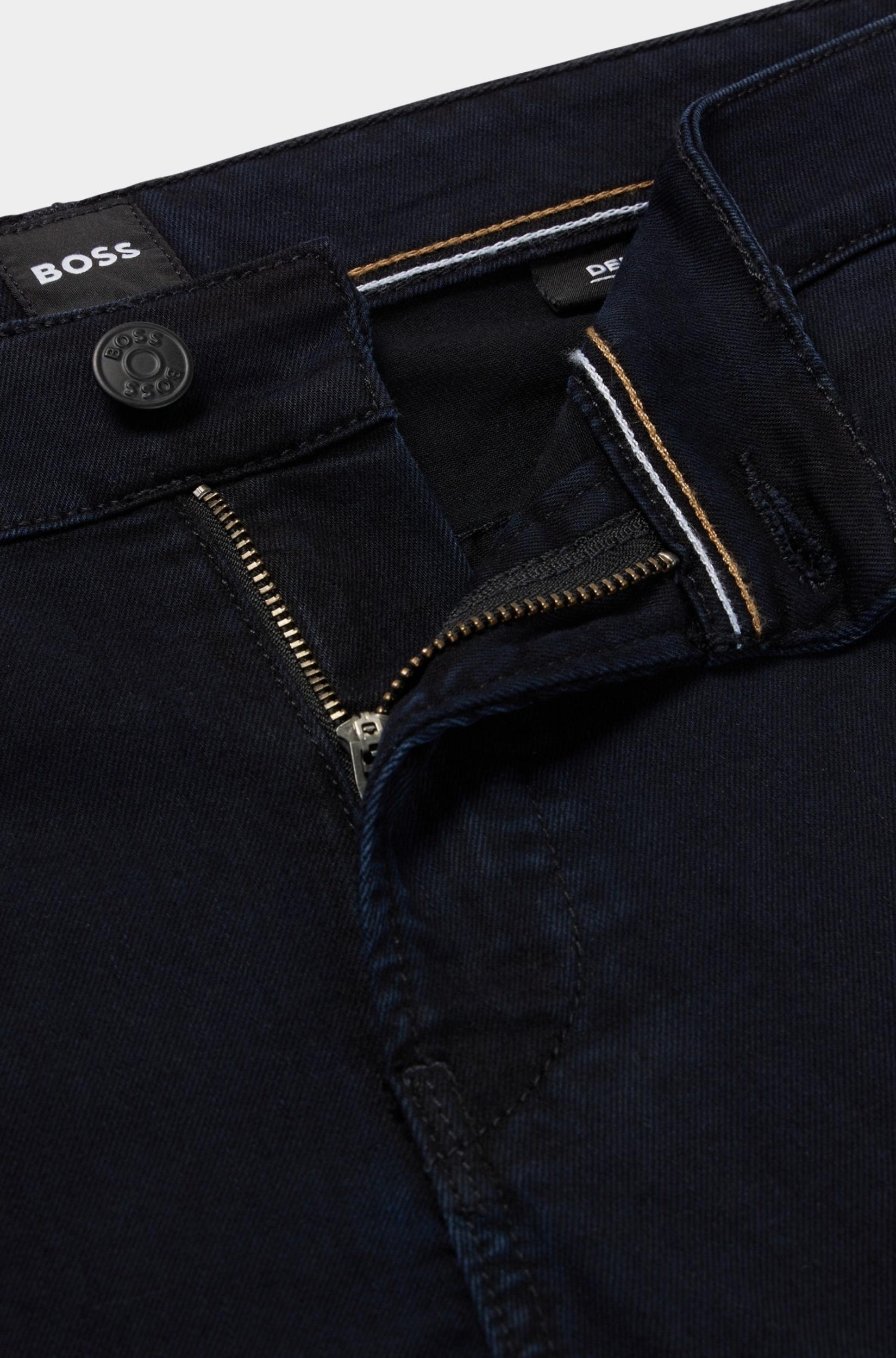 BOSS Black Katoenen 5-Pocket Blauw Delaware3-1 10243119 02 50488486/407