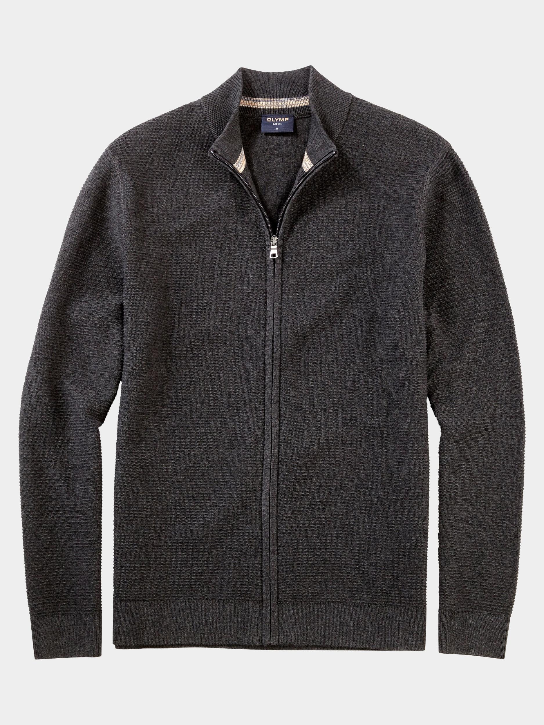 Olymp Vest Grijs Jacke Strick 530246/67