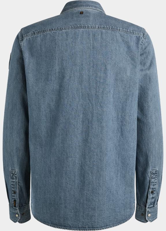 PME Legend Casual hemd lange mouw Blauw LONG SLEEVE SHIRT Indigo Deni PSI2511248/DEB
