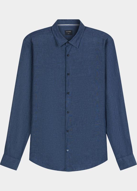 Olymp Overhemd extra lange mouw Blauw Casual 404019/19