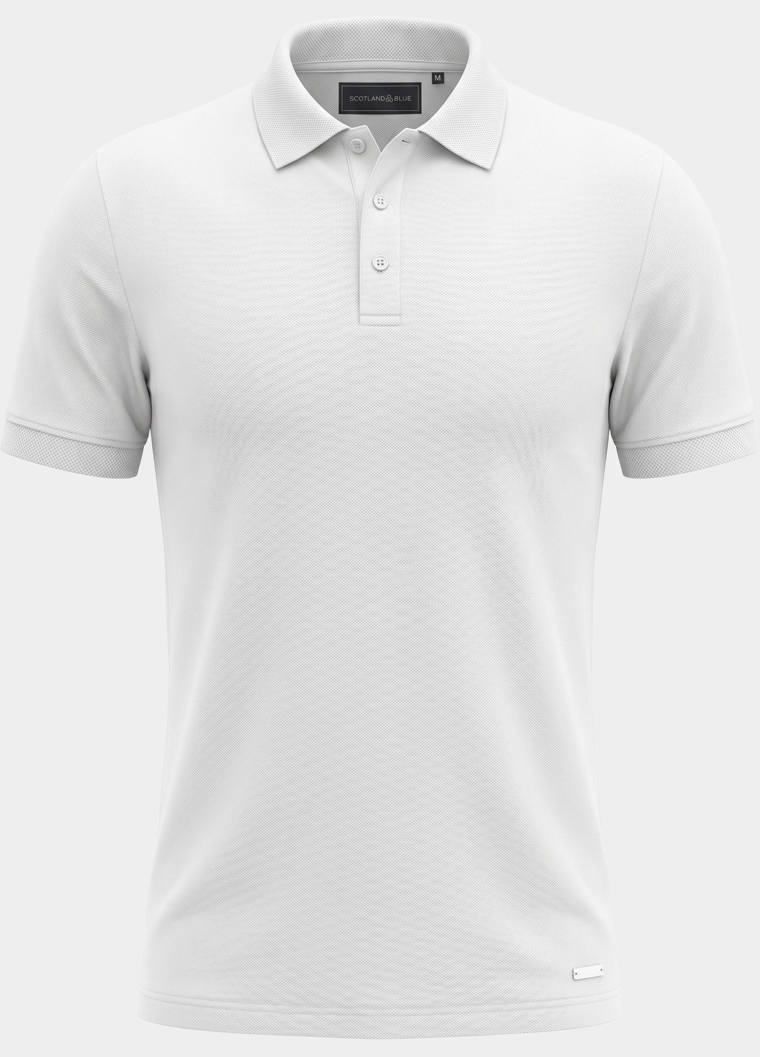 Scotland Blue Polo heren Wit Boris Polo SPE25108BO40SB/100 white