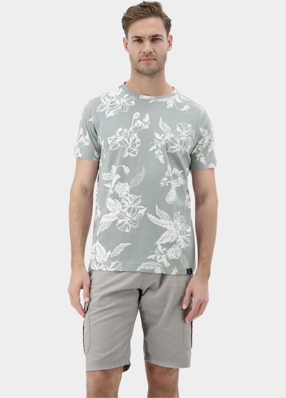 Lerros T-shirt korte mouw Grijs  2633024/228