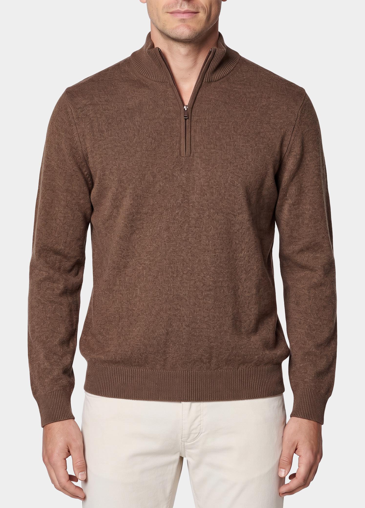 Profuomo Pullover heren Bruin  PPXJ30047/B