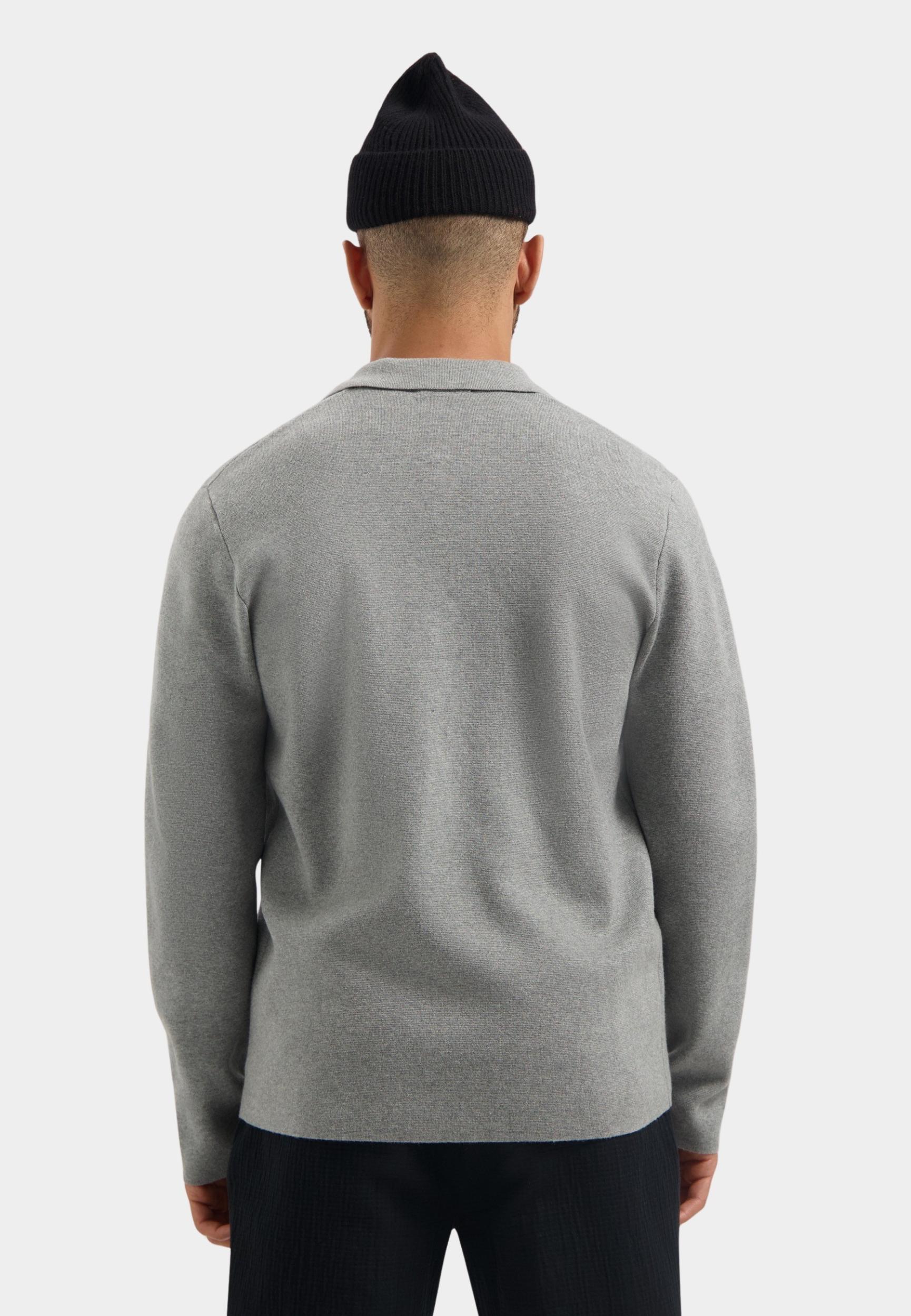 Dstrezzed Overshirt Grijs DS_Chev Knitted Shirt 405924/831