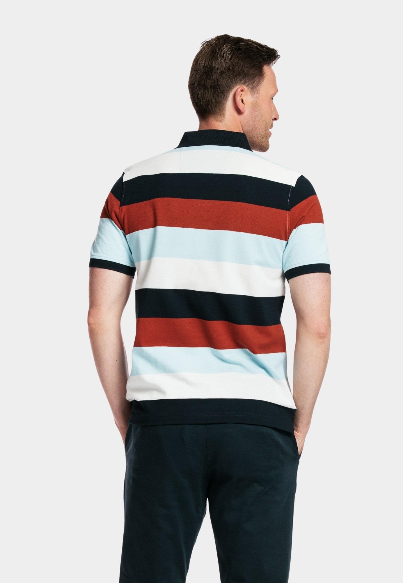 Baileys Polo korte mouw Rood Poloshirt Pique solid, allove 415299/85