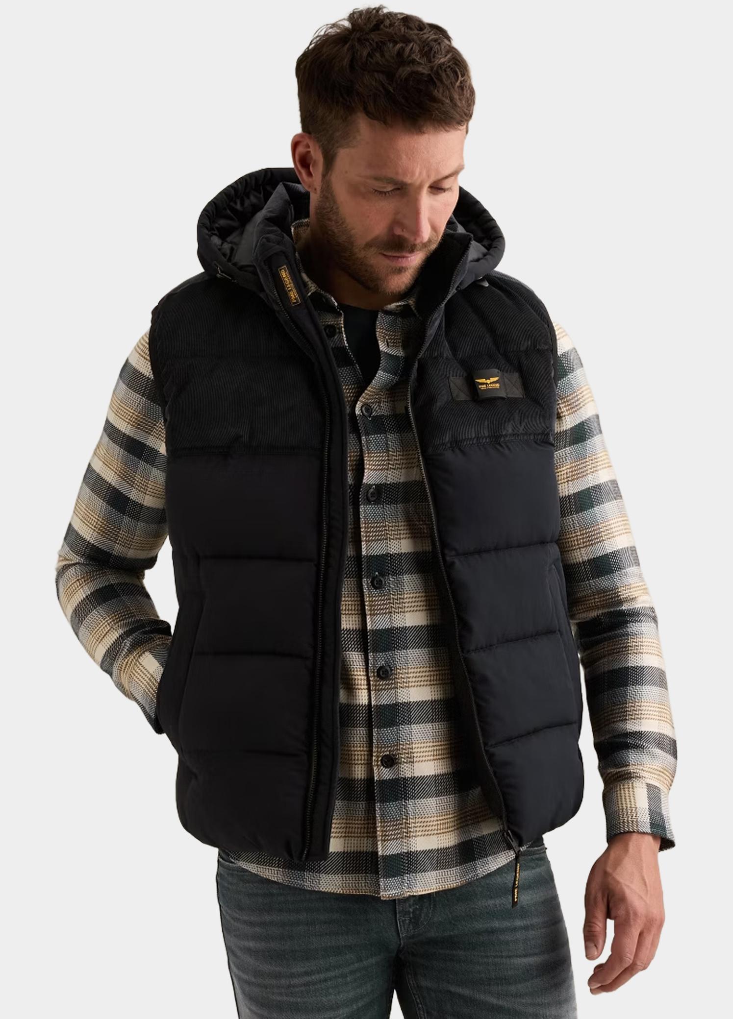 PME Legend Bodywarmer heren Blauw Bodywarmer GOBBLER BW Mix fab PBW2608102/5281