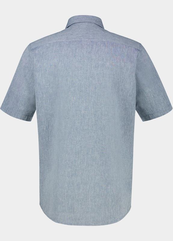 Lerros Casual hemd korte mouw Blauw  2642025/473