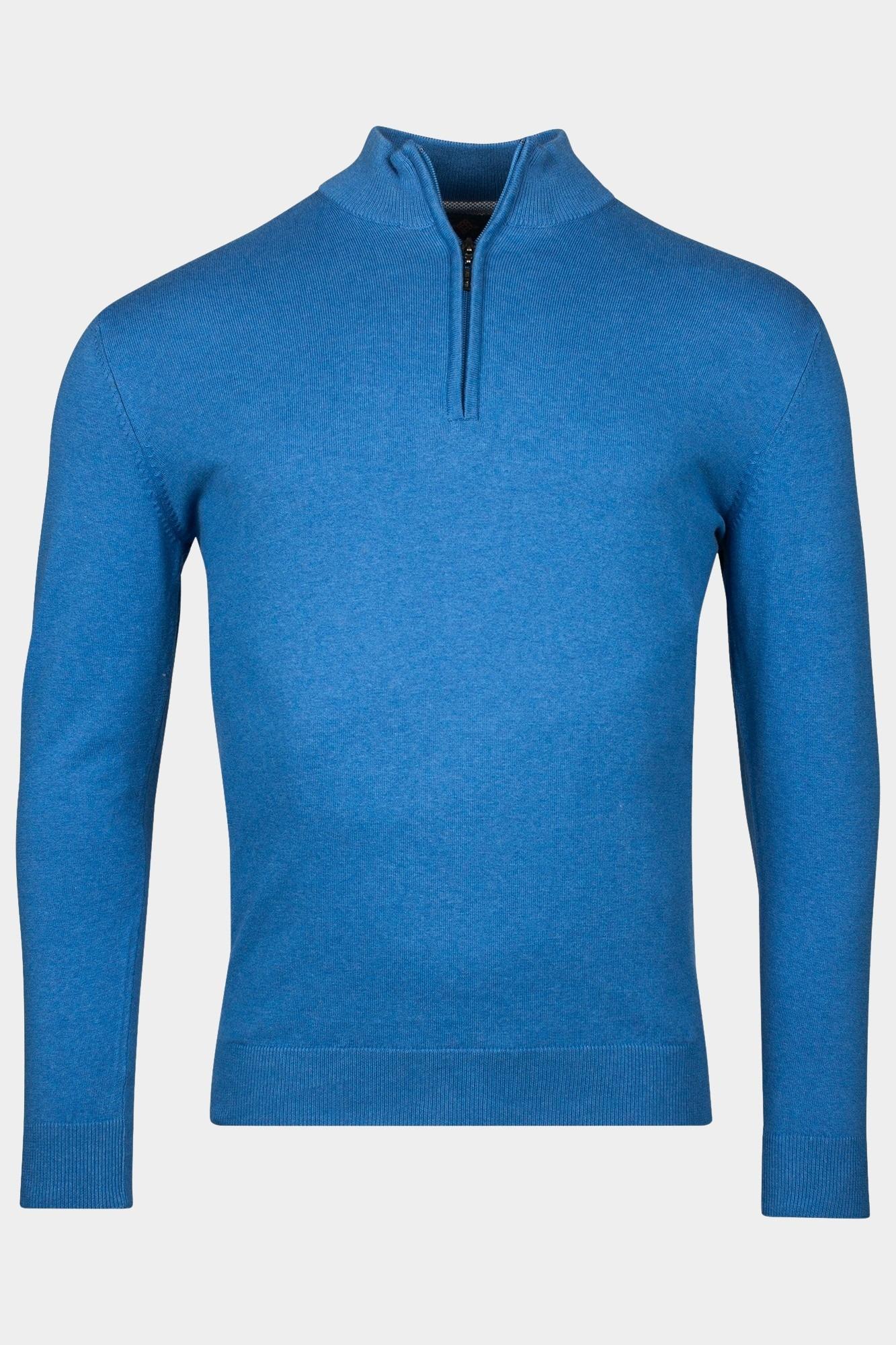Baileys Half Zip Blauw Pullover 1/2 zip  12gg single 518400CCT-3/645