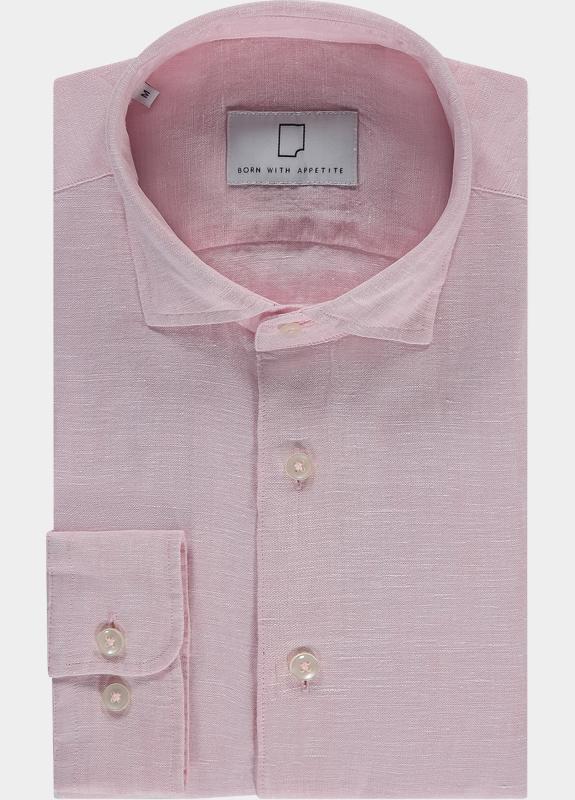 Born With Appetite Overhemd heren Roze Avenue Li-co Ws Plain Shirt L BWA26107AV01/6508