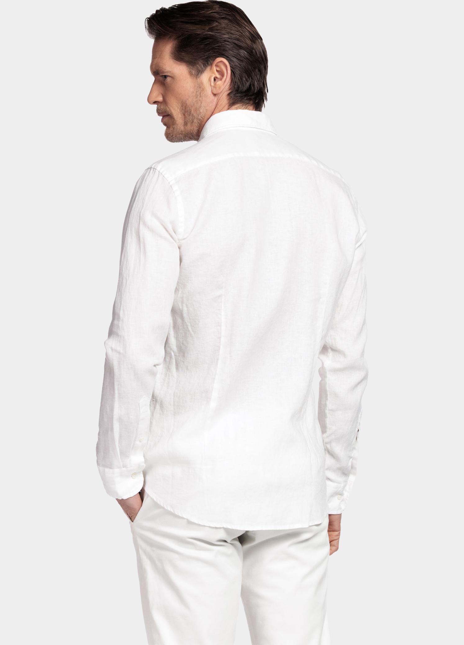 Giordano Overhemd heren Wit Row Long Sleeve Cutaway Soft 617810/10