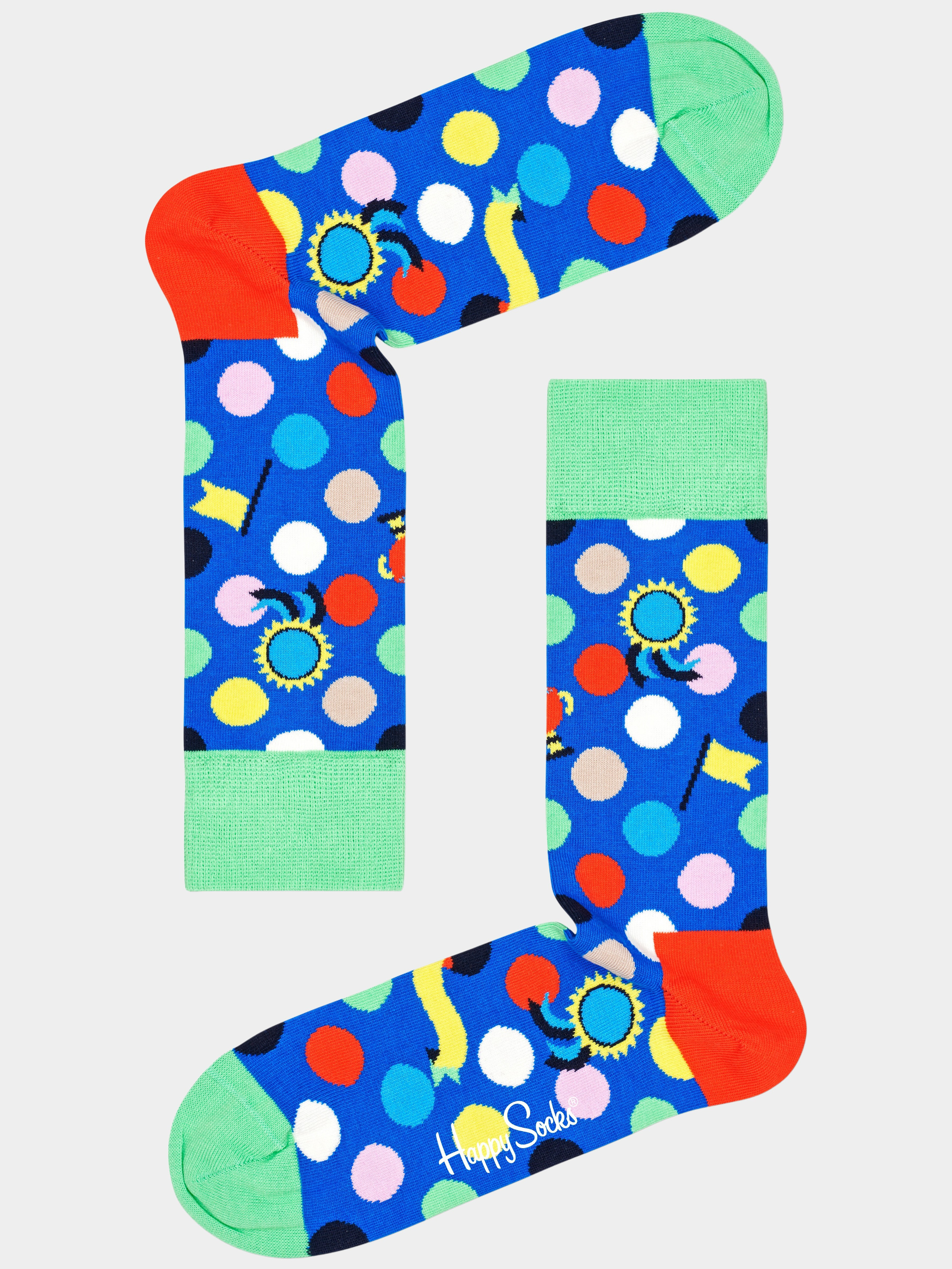 Happy Socks Sokken Groen Winner Dot WDS01/6300