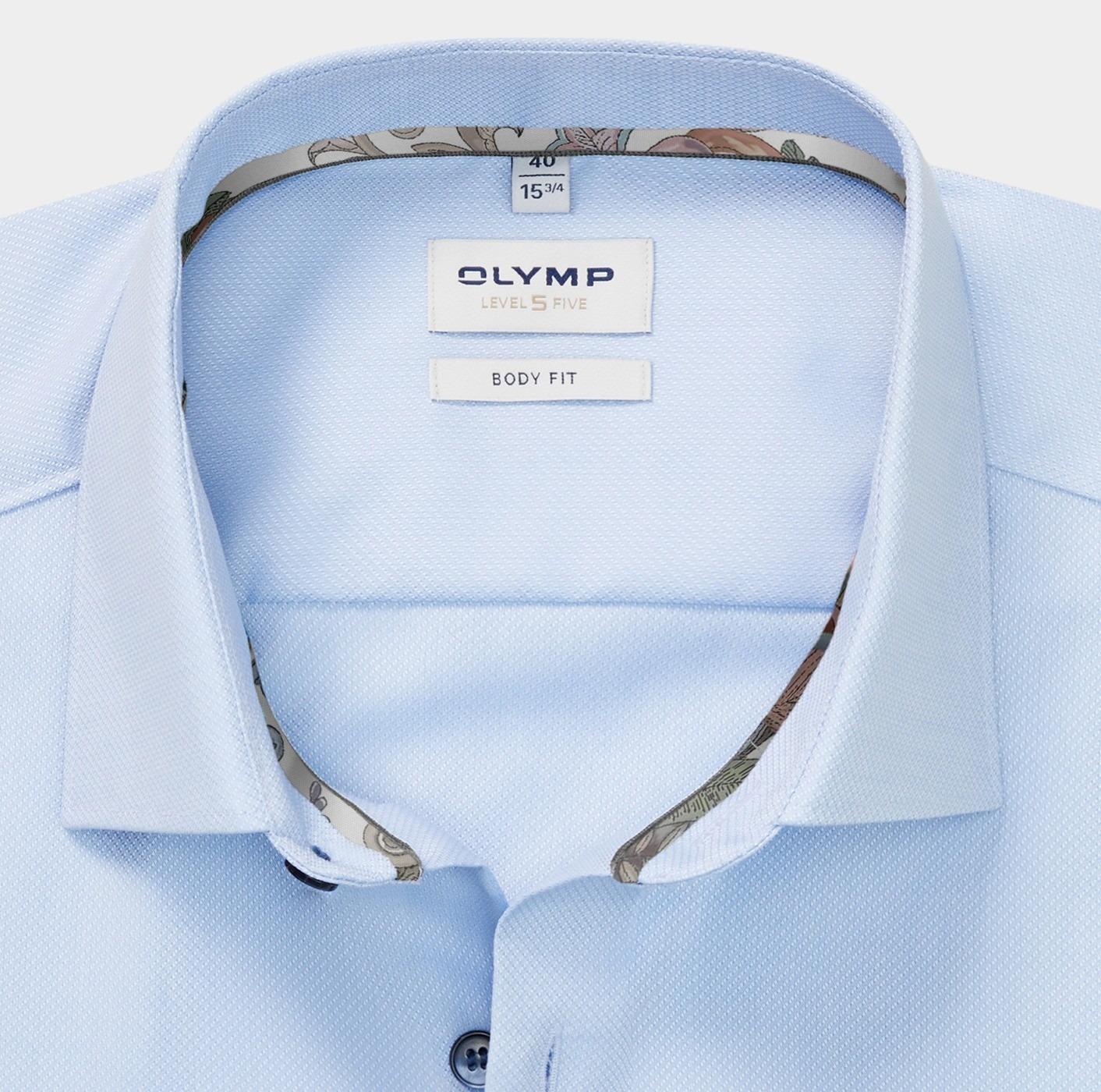 Olymp Business hemd lange mouw Blauw Level Five 204084/11