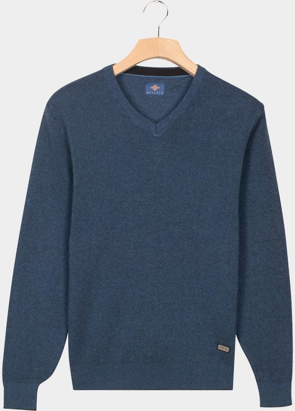 Baileys Pullover Blauw V-Neck Pullover  all-over 2-t 528109/655