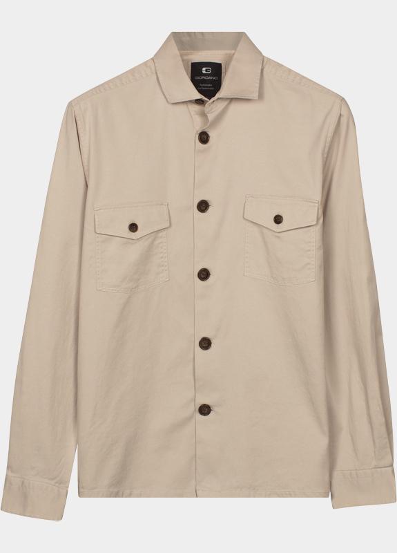 Giordano Overshirt Wit Salerno overshirt Soft Washed 617500/81