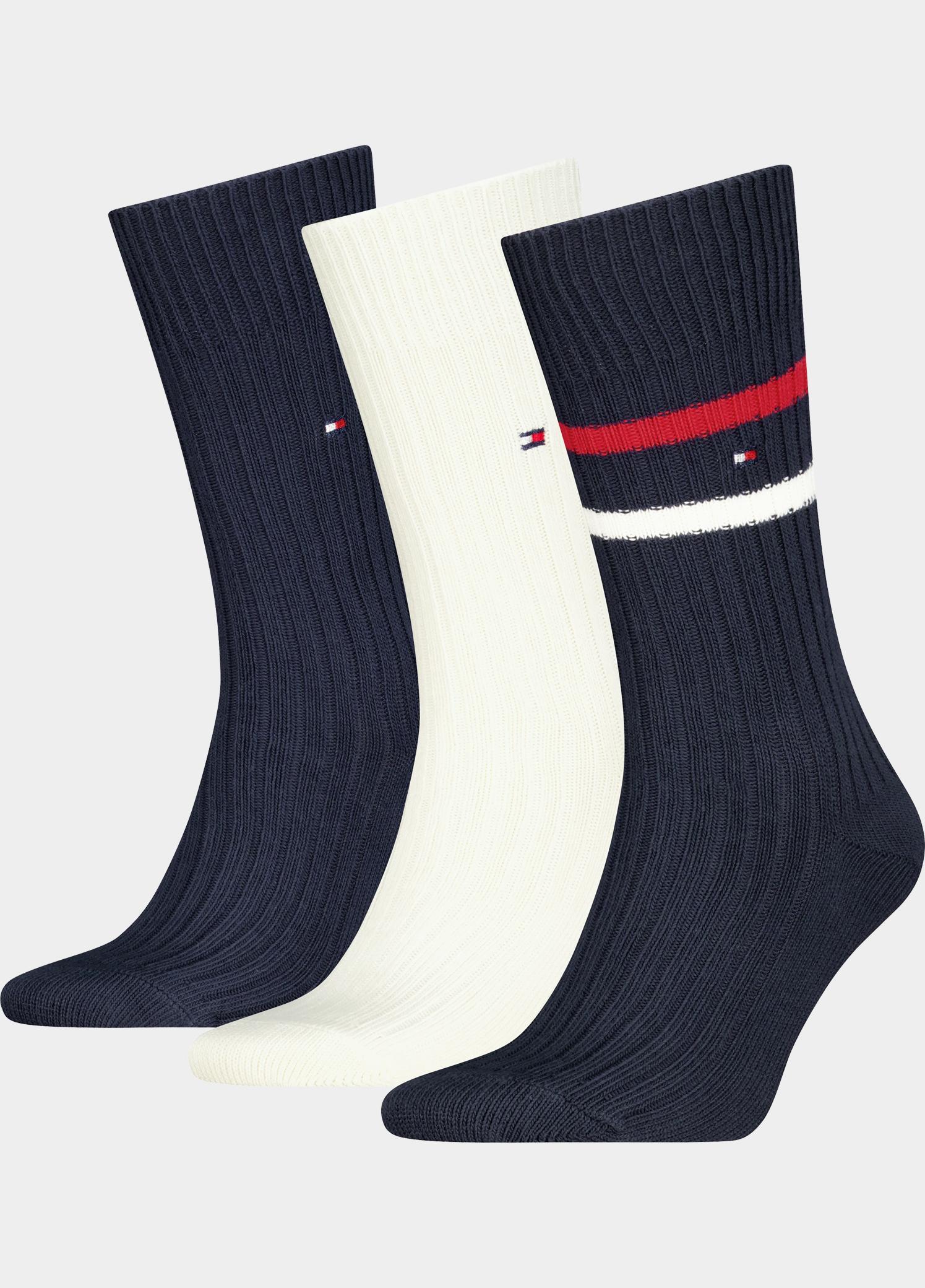 Tommy Hilfiger Cadeaubox Sokken Blauw 3P Giftbox Bootsock 701241160/001