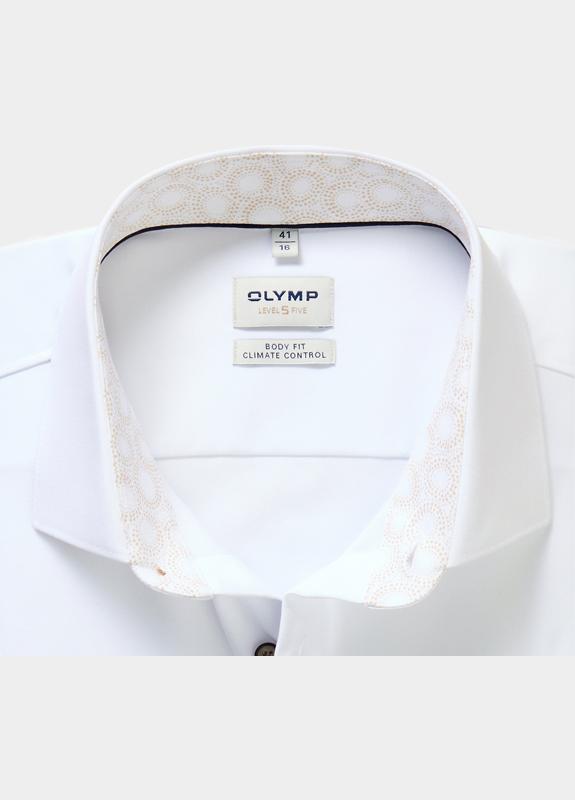 Olymp Business hemd lange mouw Wit 208814-Hemden 208814/00
