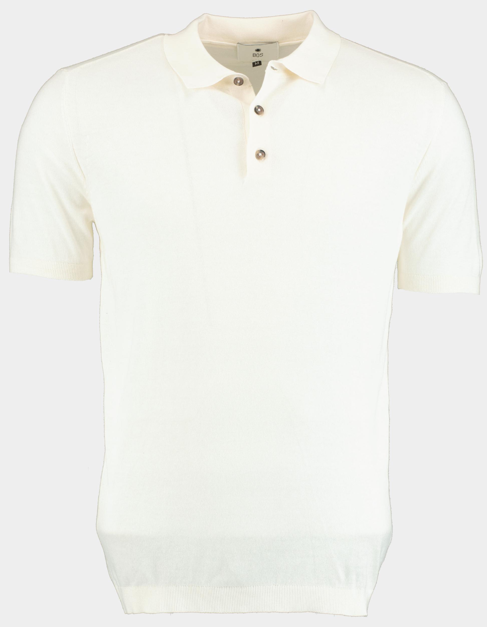 Bos Polo korte mouw Beige Polo 2086125/628 Ecru