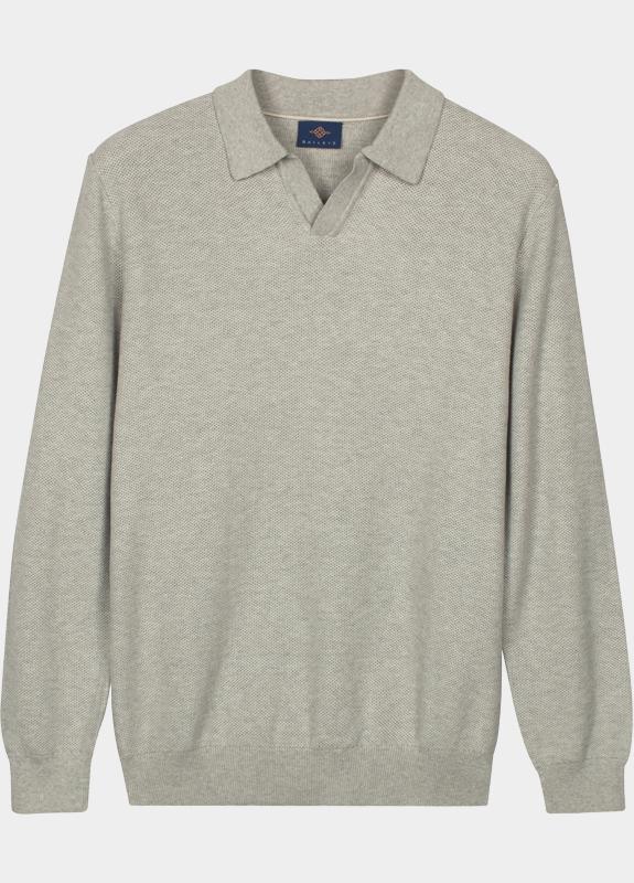 Baileys Pullover heren Grijs Polo Pullover LS V-Collar 12g 618891/945
