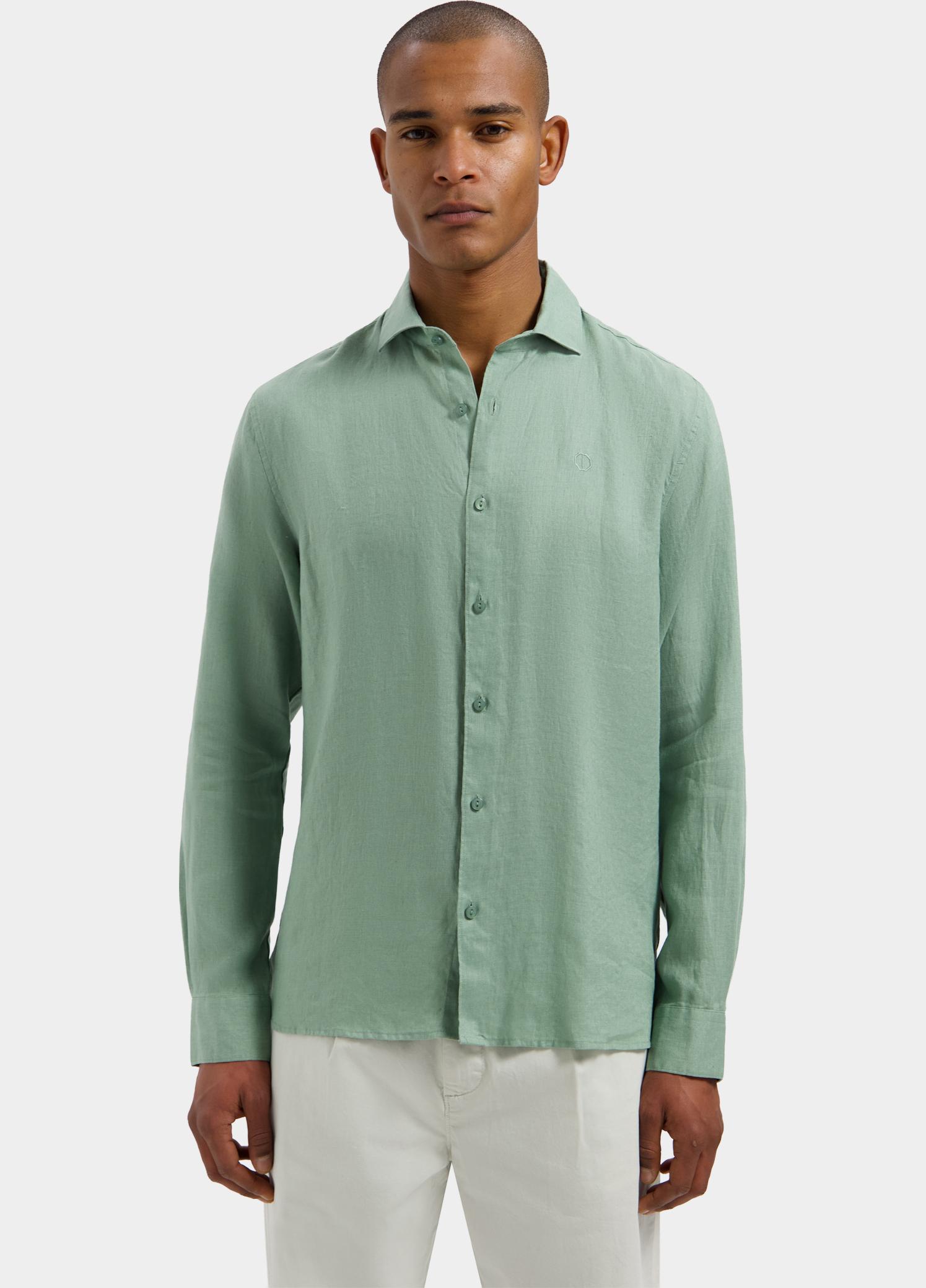 Dstrezzed overhemd korte mouw heren Groen Jagger Shirt 303710/565