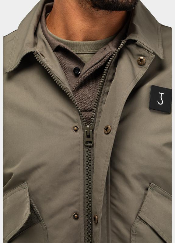 Butcher of Blue Zomerjas heren Grijs Carlos Flight Bomber M2617051/708