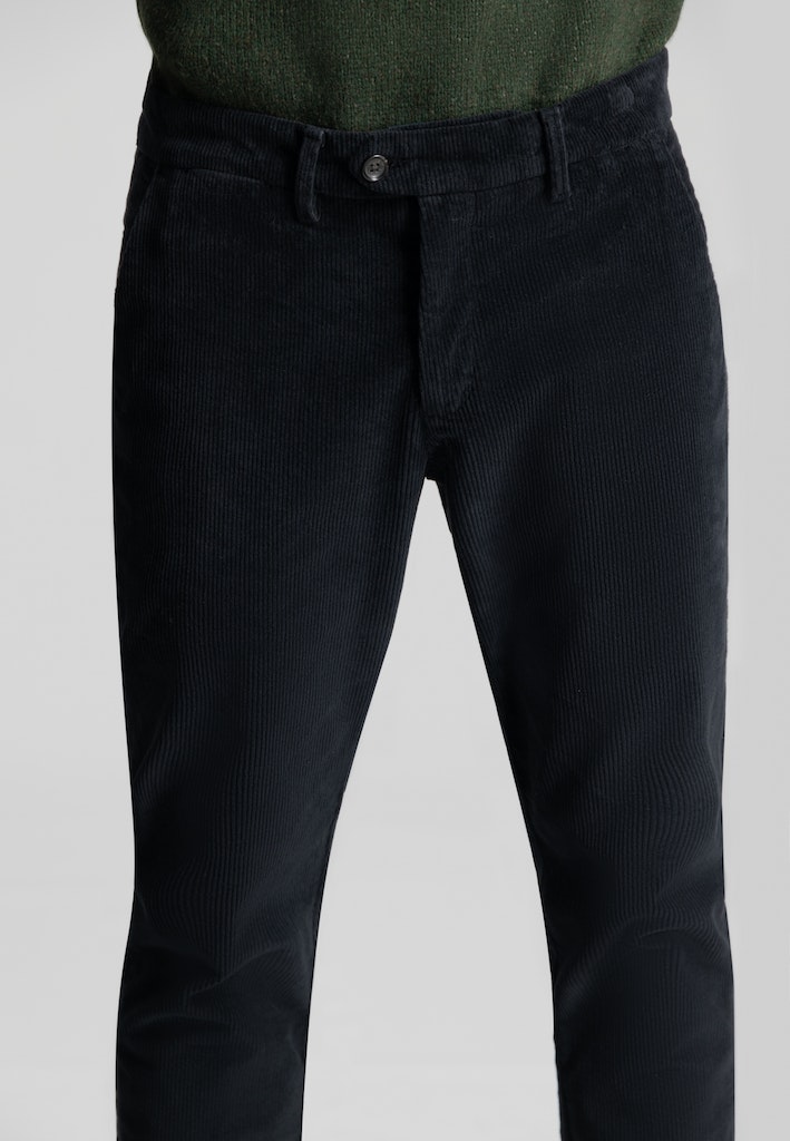 Dstrezzed Katoenen Broek Zwart DS_Fonda Slimfit Chino 501766/994