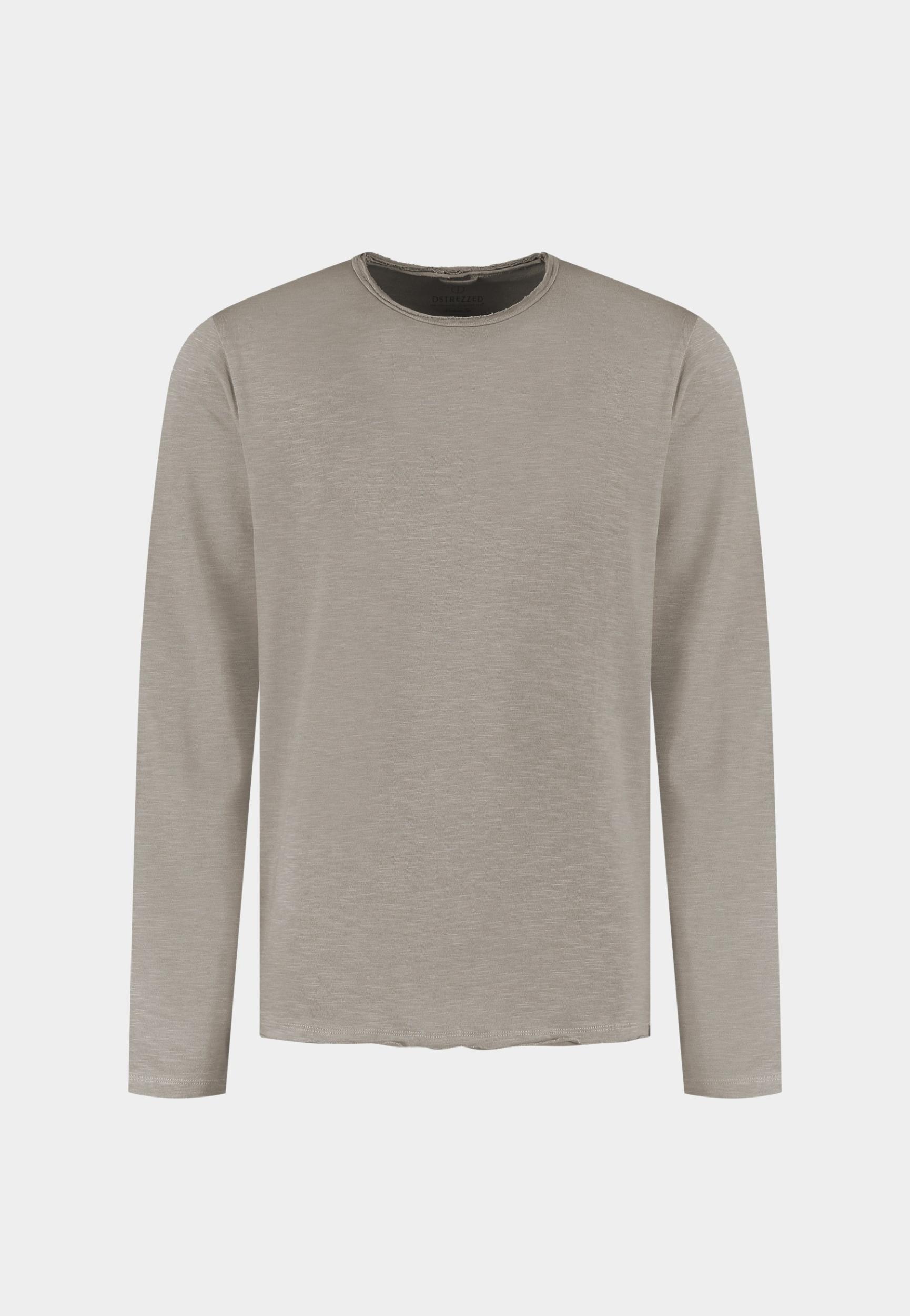 Dstrezzed T-shirt lange mouw Groen DS_Newman Crewneck 220030-AW25/276