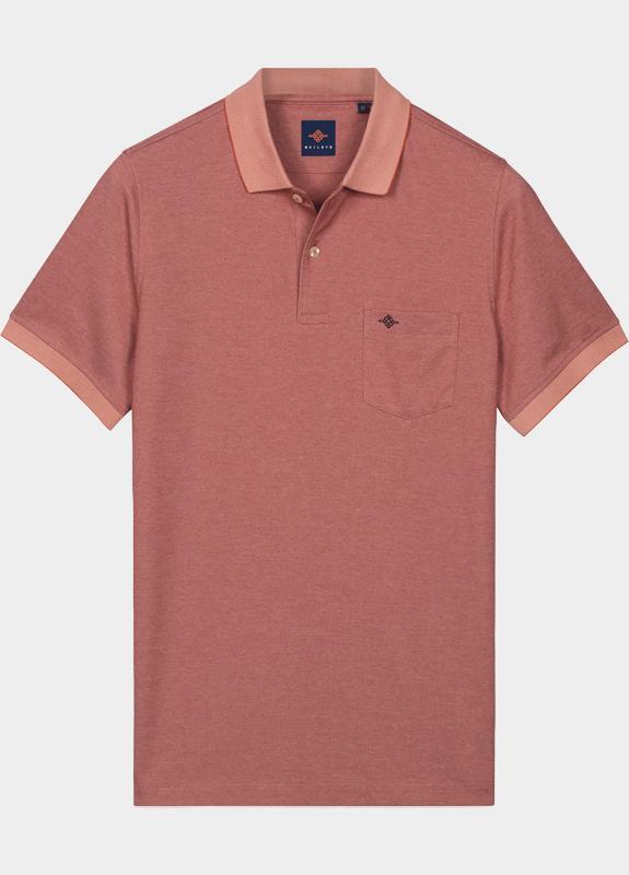 Baileys Polo heren Oranje Poloshirt  2-tone 615280/34