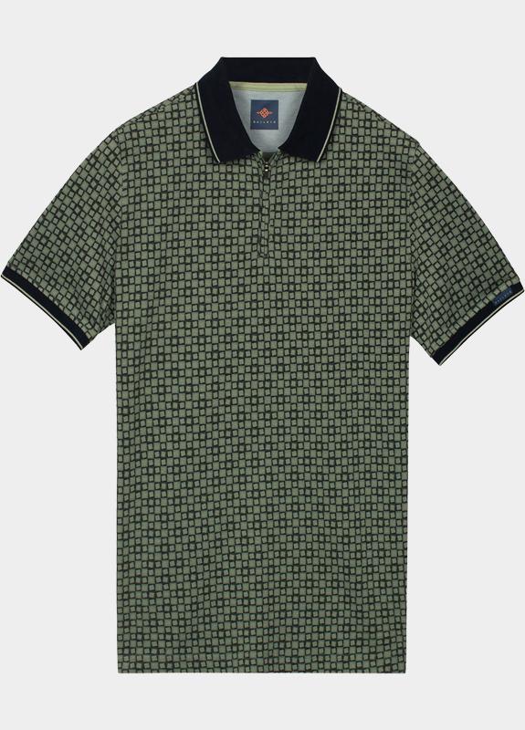 Baileys Polo heren Groen Poloshirt  2-tone Pique, all 615234/73