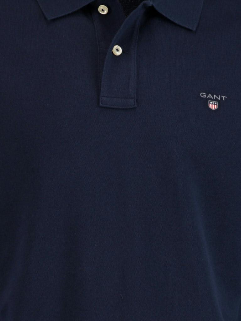 Gant Polo lange mouw Blauw Polo Donkerblauw Pique RF 5201/433