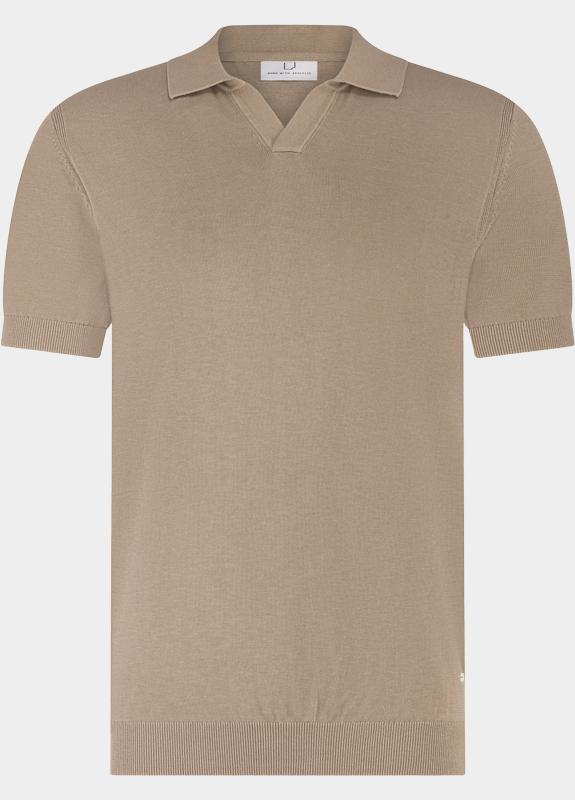 Born With Appetite Polo heren Beige Shiwn Knitted Polo Ss BWA26106SH26/2500