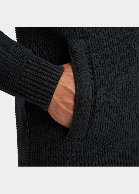 PME Legend Vest Blauw Zip jacket cotton structure k PKC2511363/5282