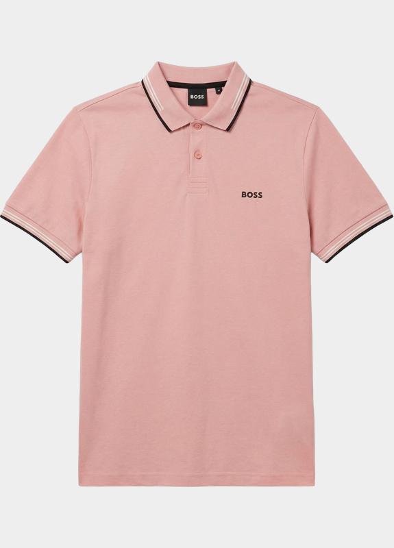 BOSS Green Polo korte mouw Roze Paul 10255848 01 50506193/686
