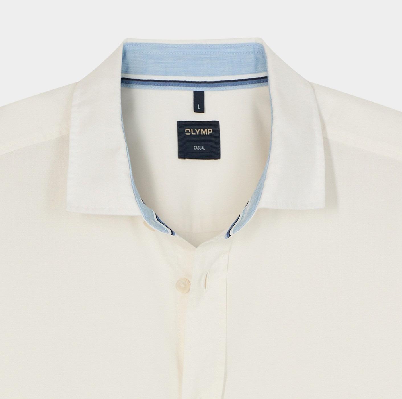 Olymp Casual hemd lange mouw Wit  400084/00