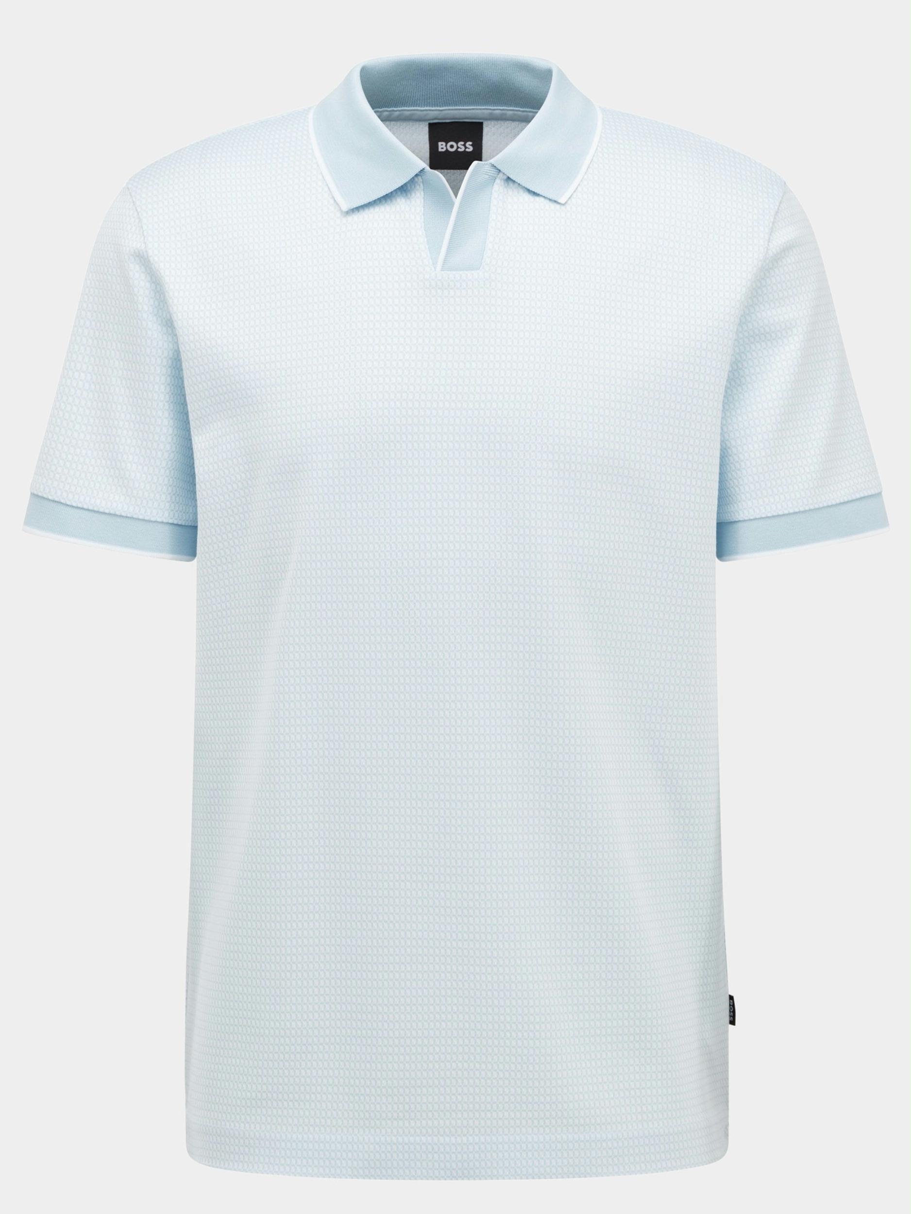 BOSS Black Polo korte mouw Blauw Pye 14 10243277 01 50471689/453