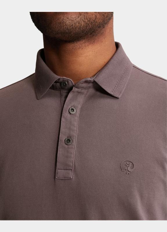 Cast Iron Polo heren Bruin Short sleeve polo slim fit fi CPSS2605894/4321